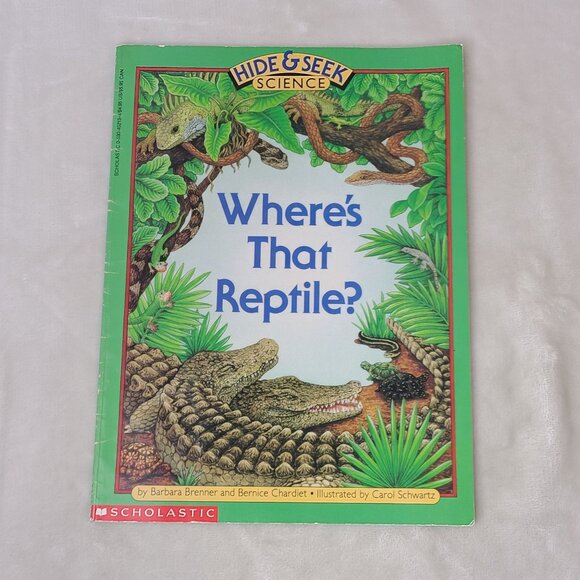 Wheres That Reptile Scholastic Hide & Seek Science PB Barbara Brenner 1993 - Picture 4 of 8